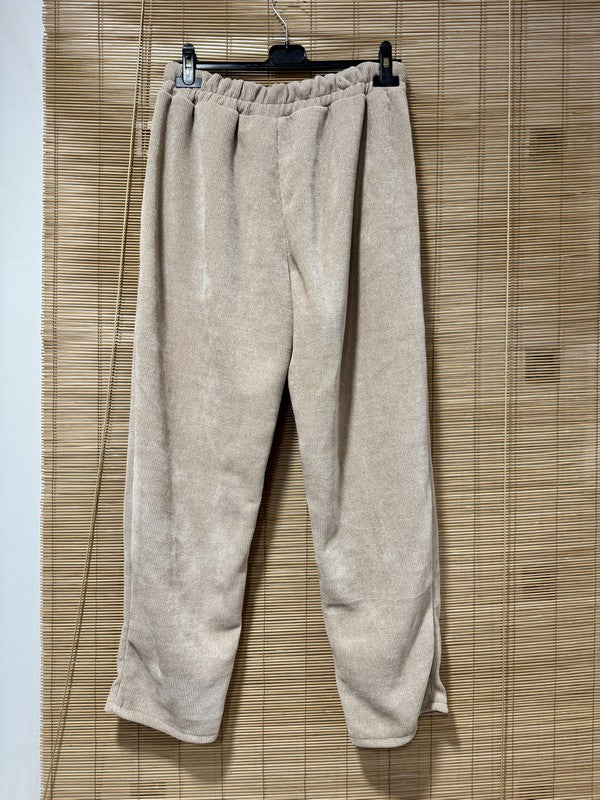 GRANDE TAILLE - Pantalon velours beige