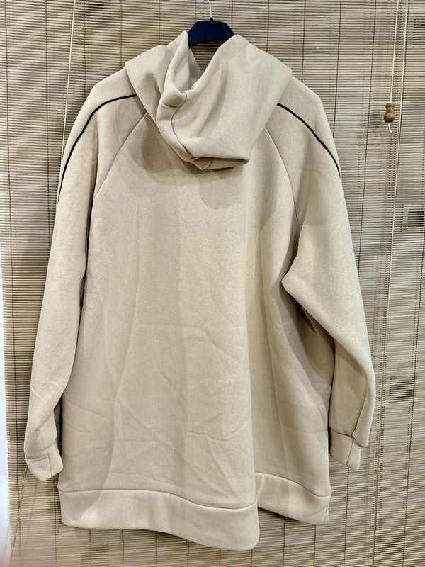 GRANDE TAILLE - Sweat oversize beige