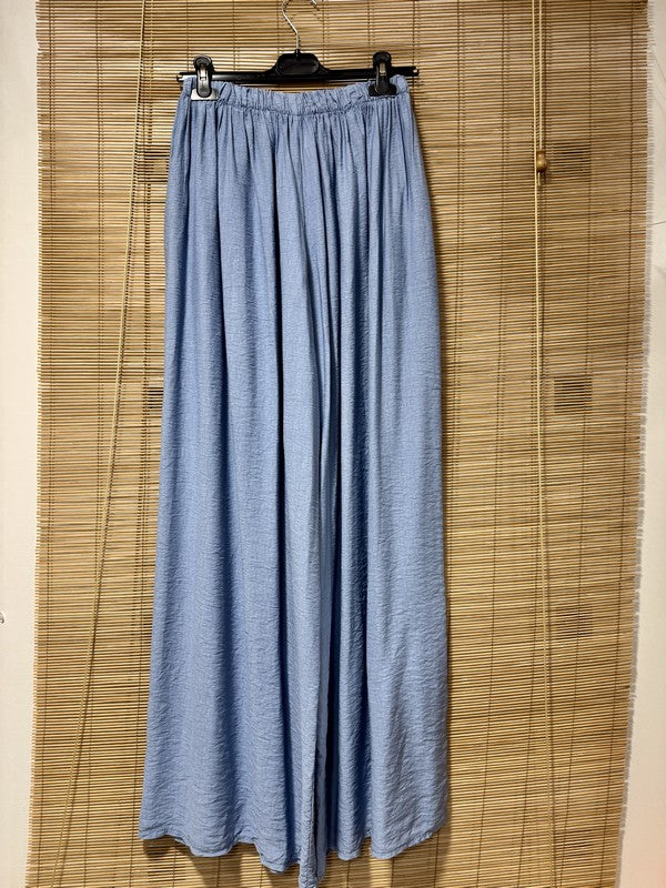 GRANDE TAILLE - Pantalon fluide bleu jean