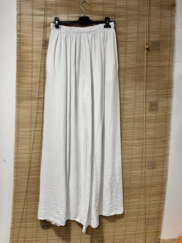 GRANDE TAILLE - Pantalon fluide blanc