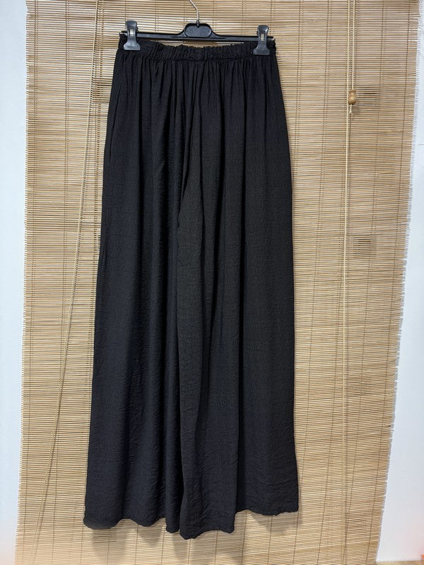 GRANDE TAILLE - Pantalon fluide noir