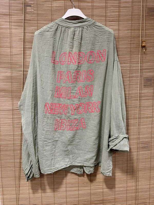 Chemise voile de coton LONDON kaki