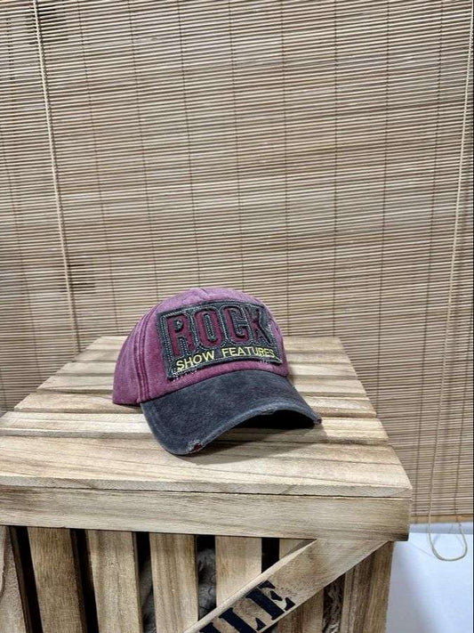 Casquette ROCK bordeaux