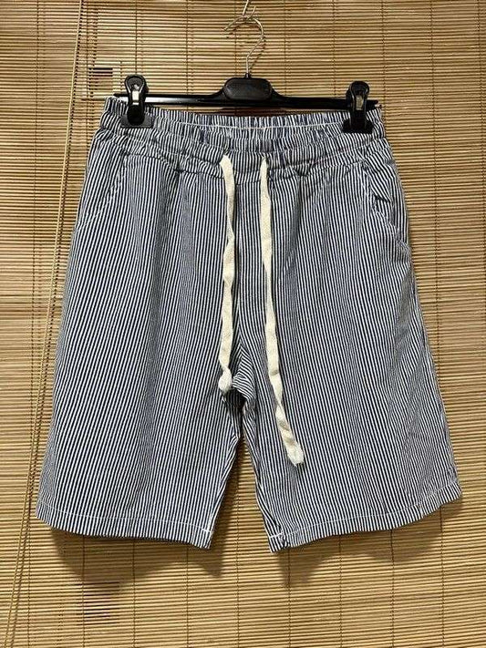 Short rayé AMARO bleu marine