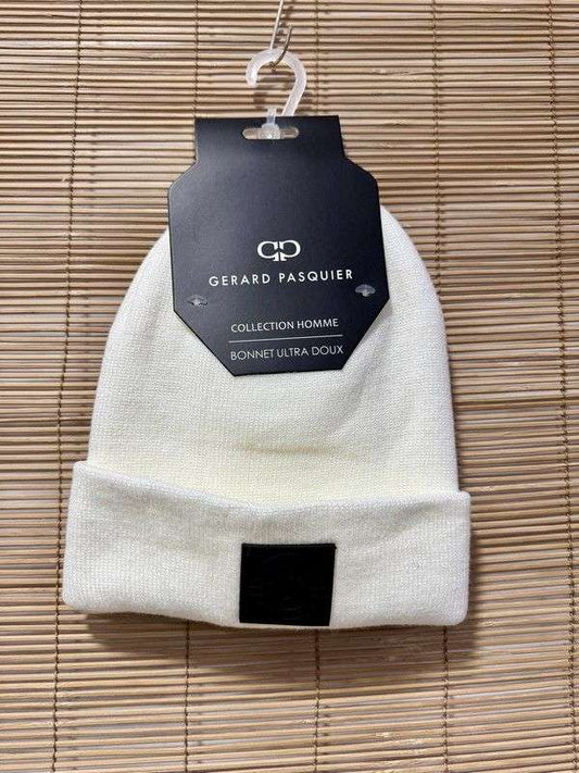 Bonnet homme revers GERARD PASQUIER blanc