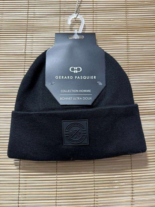 Bonnet homme revers GERARD PASQUIER noir