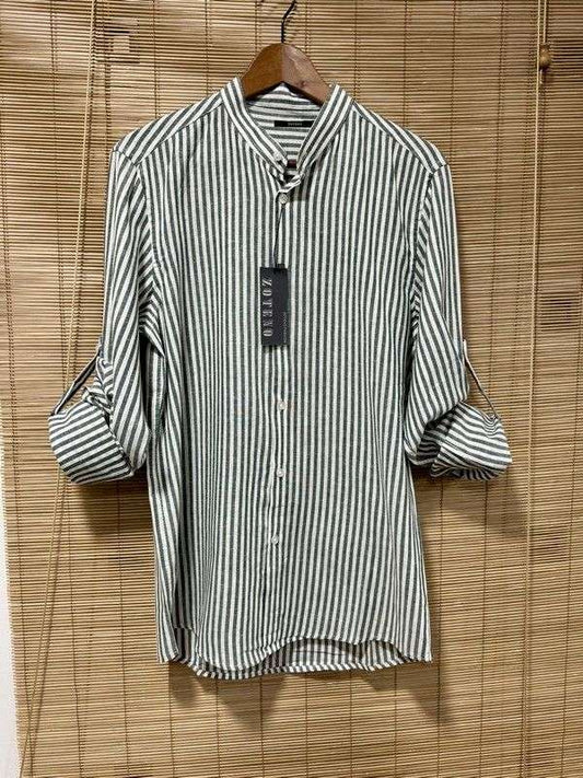 Chemise rayée DUTTON kaki