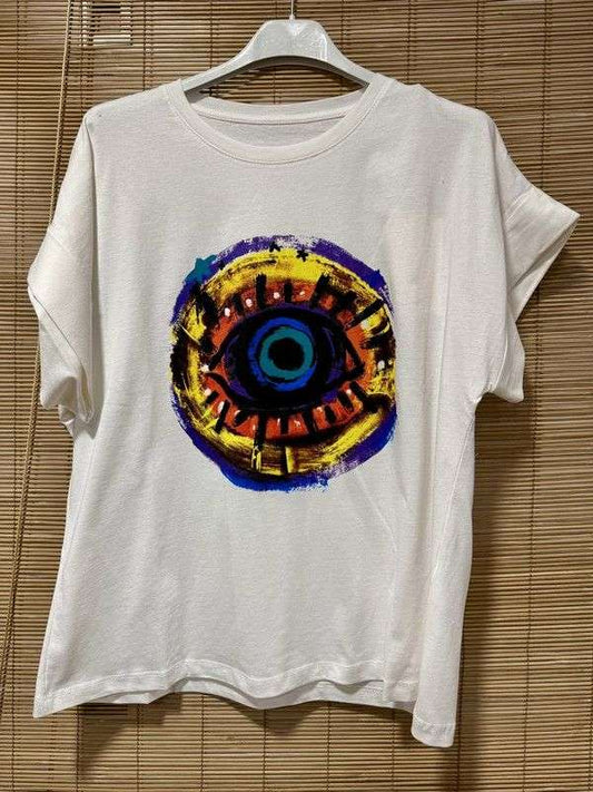 T-shirt Œil blanc