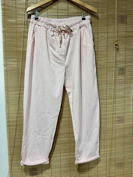 GRANDE TAILLE - Pantalon ELIOTT rose pâle