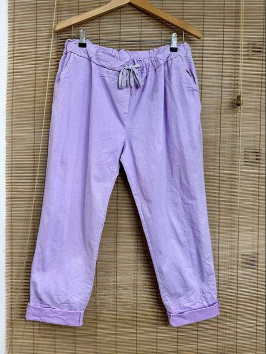 GRANDE TAILLE - Pantalon lila