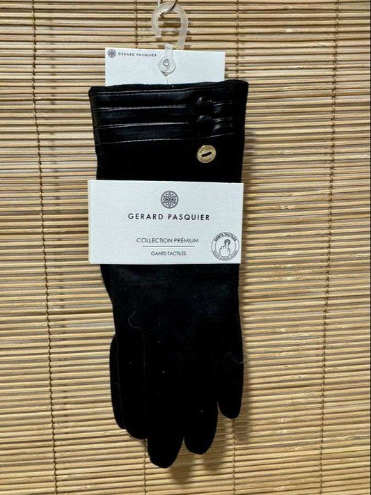 Gants MANOUKIAN noirs classiques