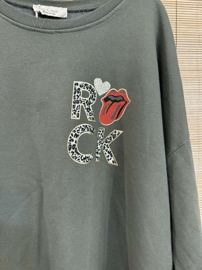 Sweat Rock Rolling Stones léo kaki