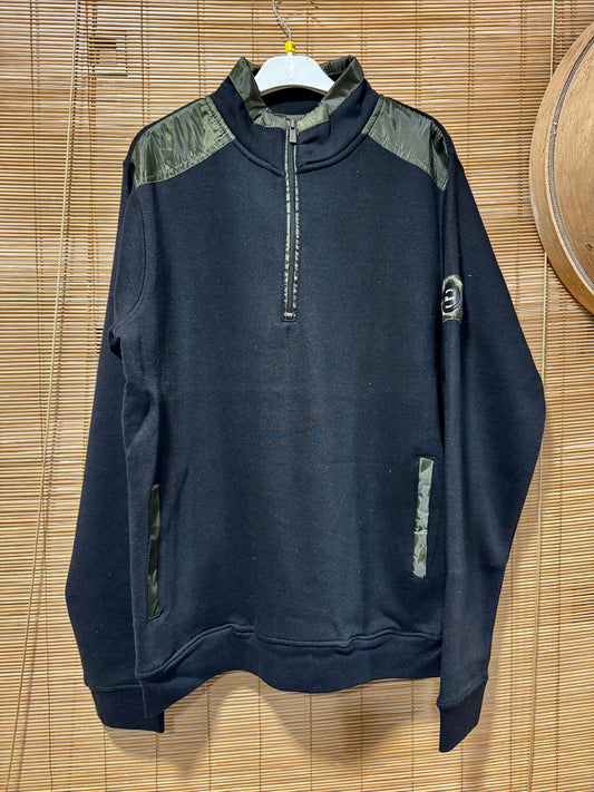 Sweat col zippé MATTIA noir du M au 2XL