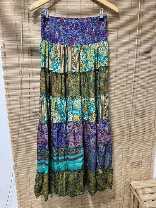 Jupe indienne - Robe bustier multicolore 4