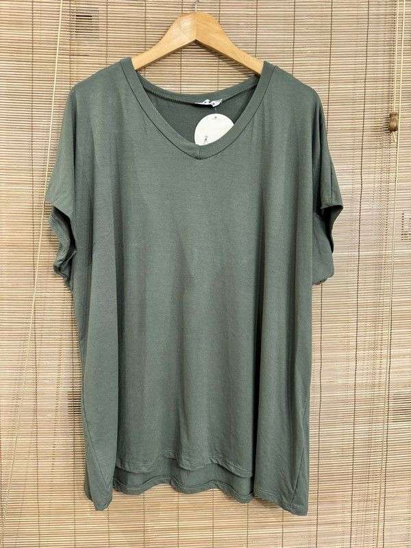 GRANDE TAILLE - T-shirt kaki