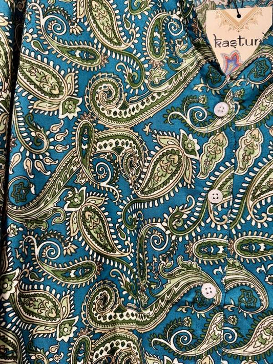 Chemise longue en soie indienne 67