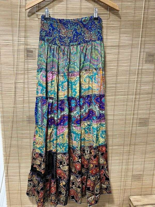 Jupe indienne - Robe bustier multicolore