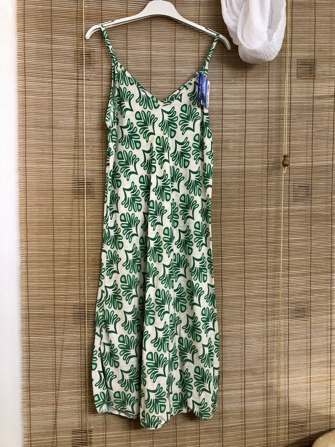 Robe à bretelles OLA verte