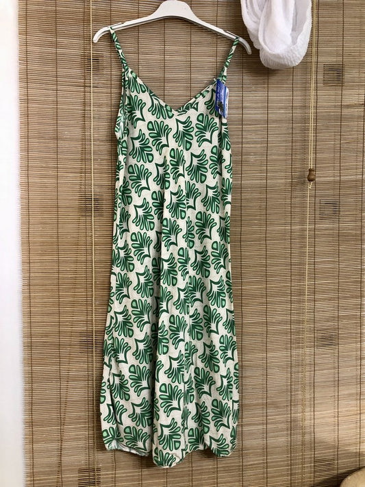 Robe à bretelles OLA verte