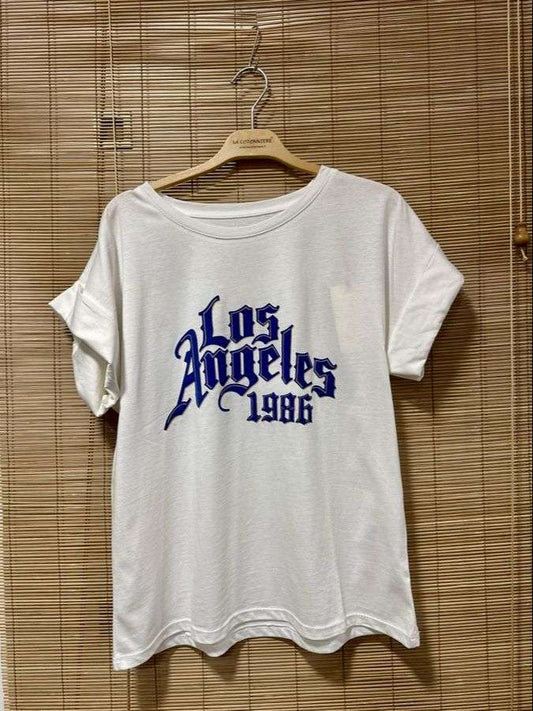 T-shirt Los Angeles bleu roi