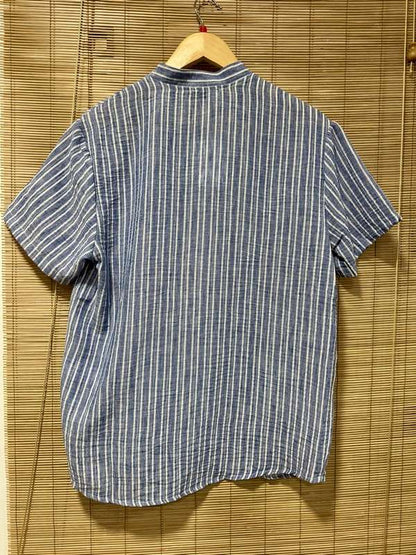 Chemise rayée GIL bleu marine