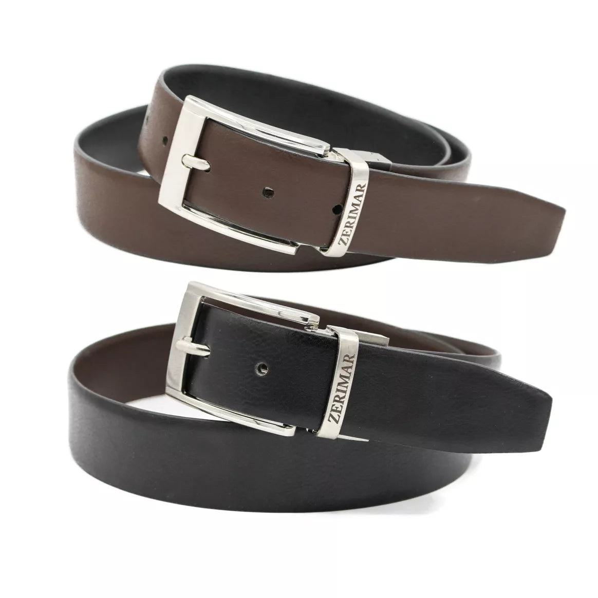 Ceinture homme en cuir 110cm Negro Marron
