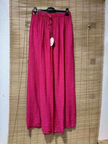 GRANDE TAILLE - Pantalon fluide rose
