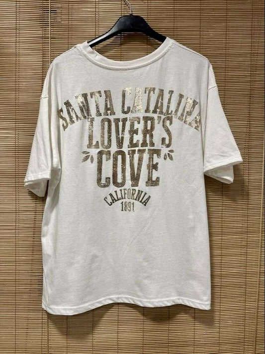 T-shirt SANTA CATALINA blanc