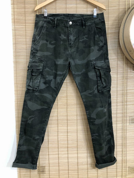 Pantalon cargo LEO camo