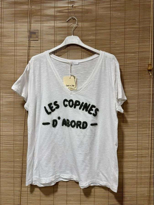 T-shirt Les Copines d'Abord kaki
