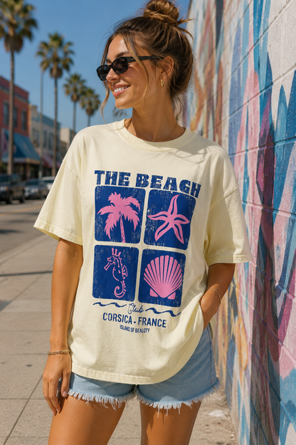 T-shirt Jaune The Beach