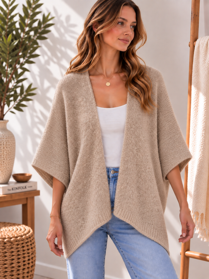 Gilet chauve-souris sable