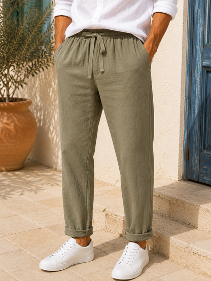 Pantalon en lin REEP kaki