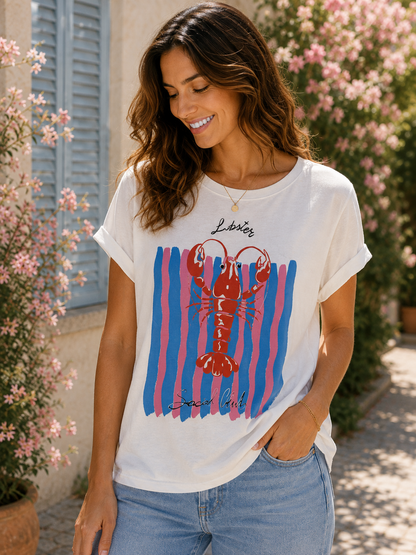 T-shirt blanc LOBSTER