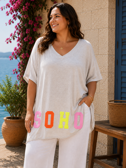GRANDE TAILLE - T-shirt SOHO sable