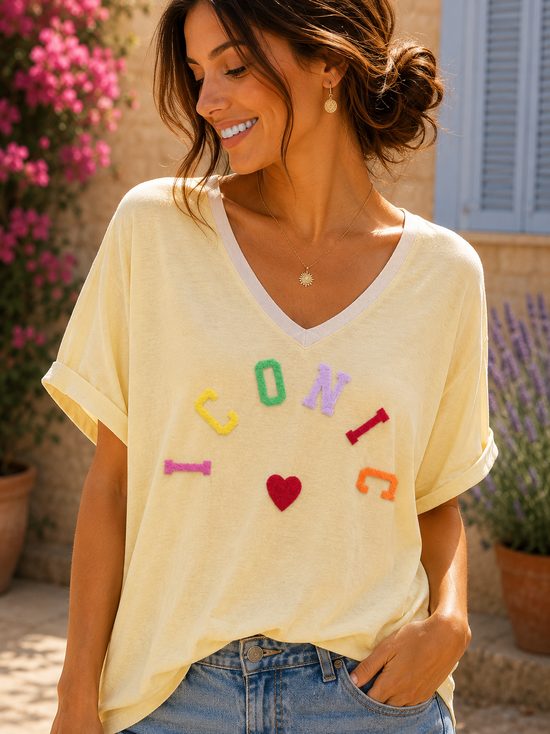 T-shirt ICONIC jaune