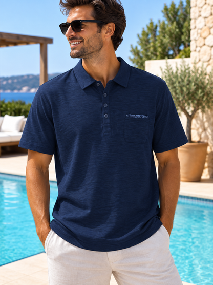 Polo DIEGO bleu marine