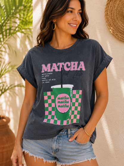 T-shirt anthracite MATCHA