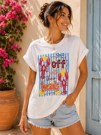 T-shirt blanc homard off