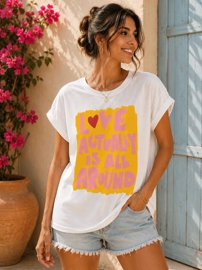 T-shirt blanc Love Actually