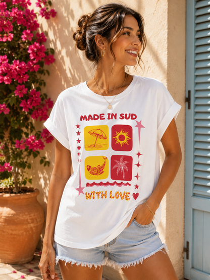 T-shirt blanc MADE IN SUD