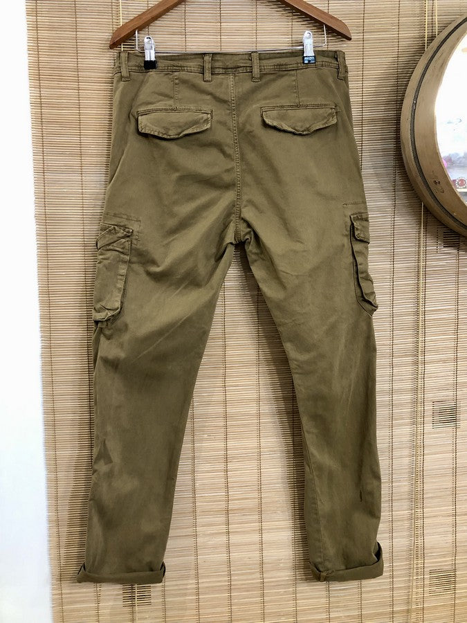 Pantalon cargo LEO camel