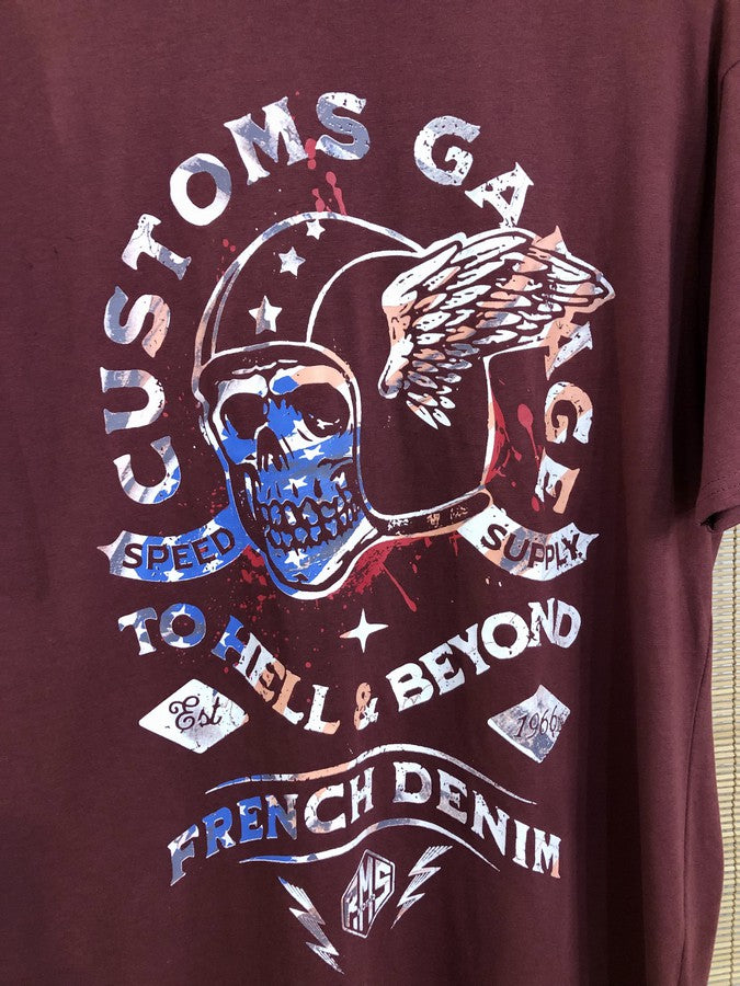 T-shirt SACHA bordeaux