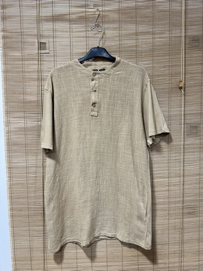 T-shirt ADAMO col tunisien sable