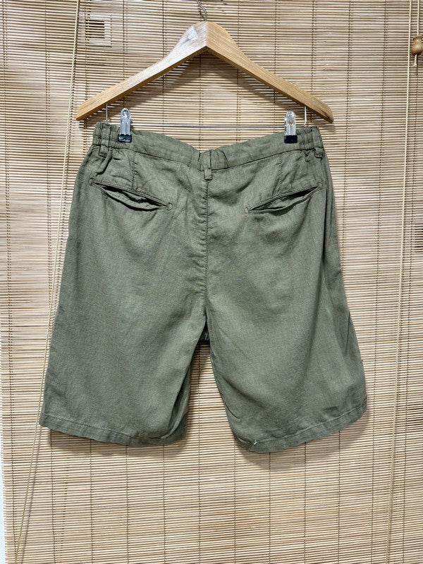 Short en lin KACEY kaki