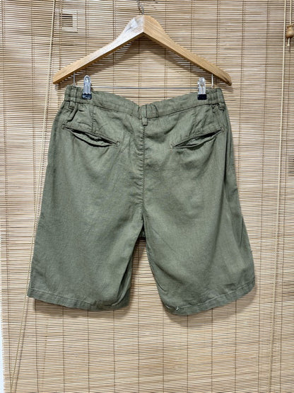 Short en lin KACEY kaki