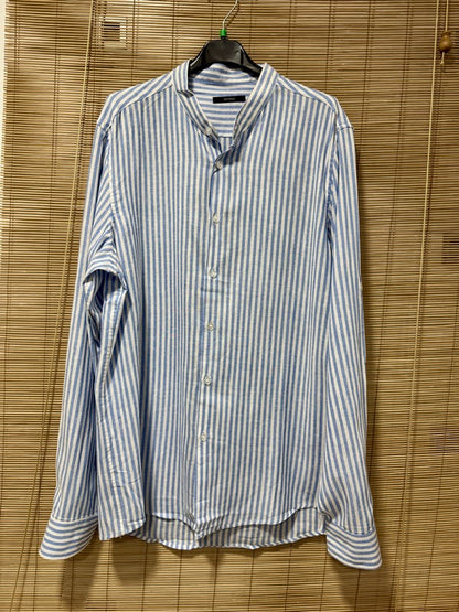 Chemise rayée DUTTON bleu ciel