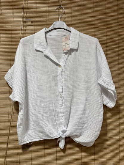 Chemise gaze de coton blanc