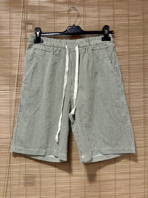 Short rayé AMARO kaki