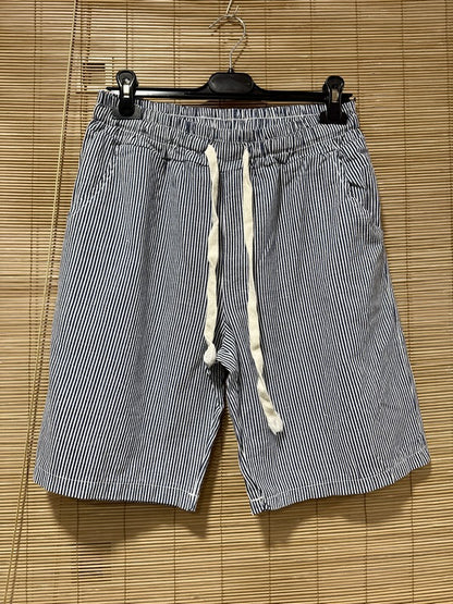 Short rayé AMARO bleu marine